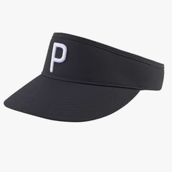 Puma Men’s “P” Adjustable Visor Black - Picture 1 of 5